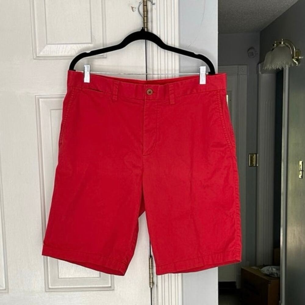 EUC Tommy Bahama Shorts Sz 36 Cotton Blend Red Chino